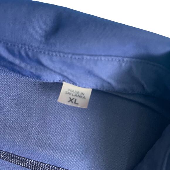 FORAY Golf Core Sleeveless Polo Navy Floral Women’s Size XL - Picture 2 of 4